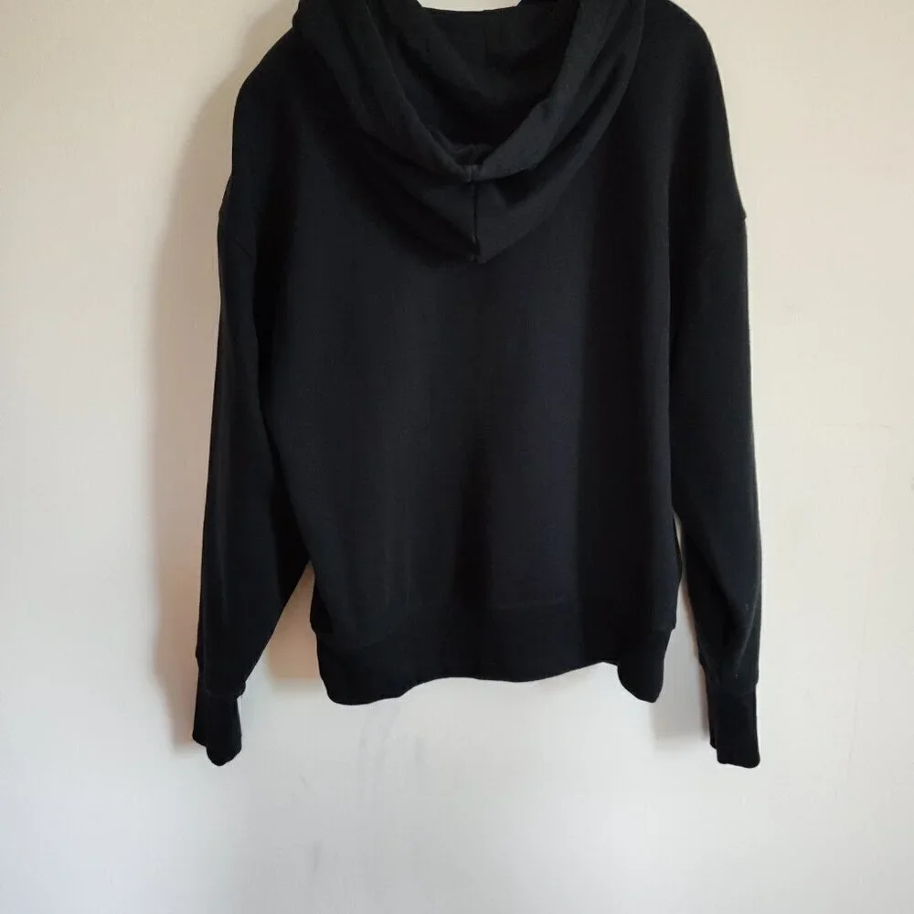 Ladies SZ XS Tommy Hilfiger Black Fleece Lined Classic Hoodie